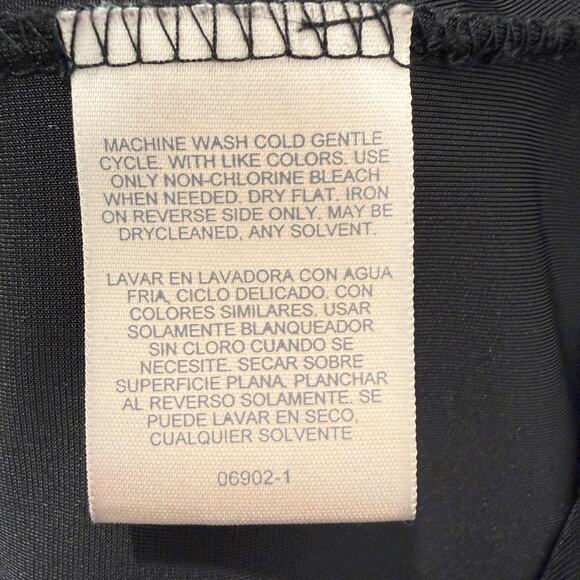 90s Style Velvet Blouse Size 10 Black Button Down - Picture 7 of 11